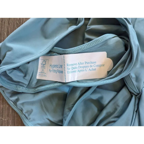 Andie Swim The Capri One Piece Bay Blue Eco Nylon Size Medium - Picture 5 of 7